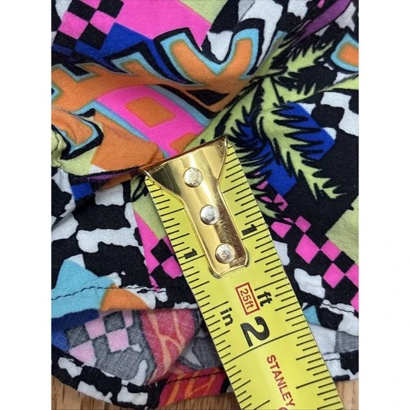 Mara Hoffman Sleeveless V- Neck Tropical Print Shorts Romper Women's Size Small - Picture 9 of 9